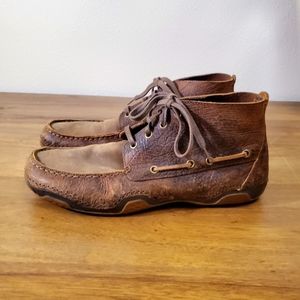 [Ariat] Mens Leather Lace-Up Hightop Shoes